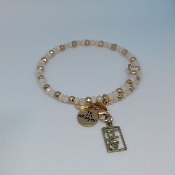 JK by Thirty-One Beaded Charm Love Bracelet - Picture 4 of 4